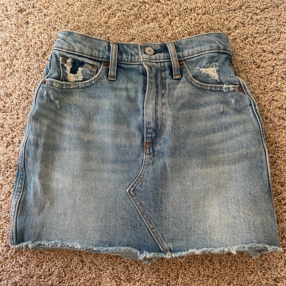 Abercrombie denim mini skirt, size 24